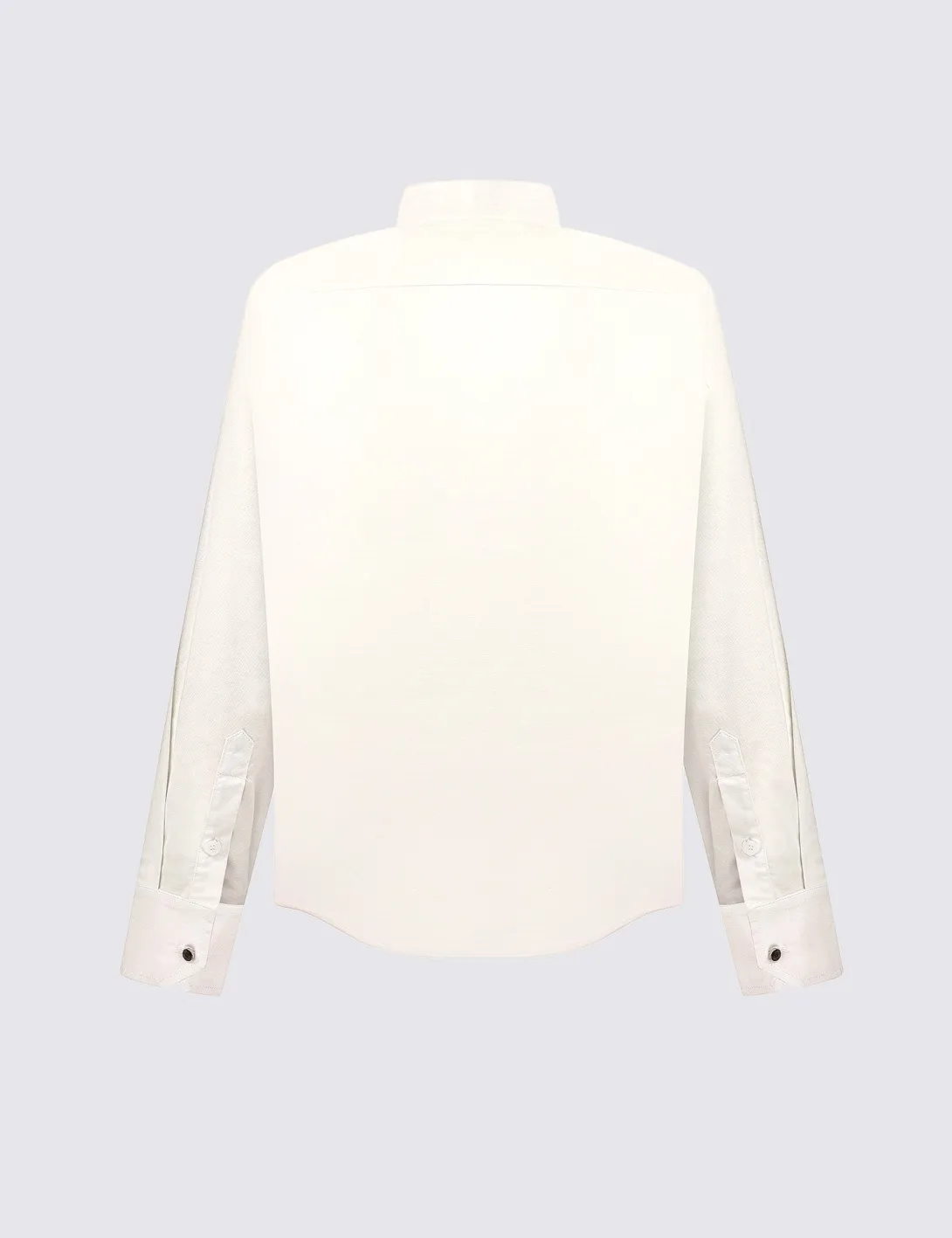 Shirt with «Symbols of Life» embroidery, unisex, milky - 2