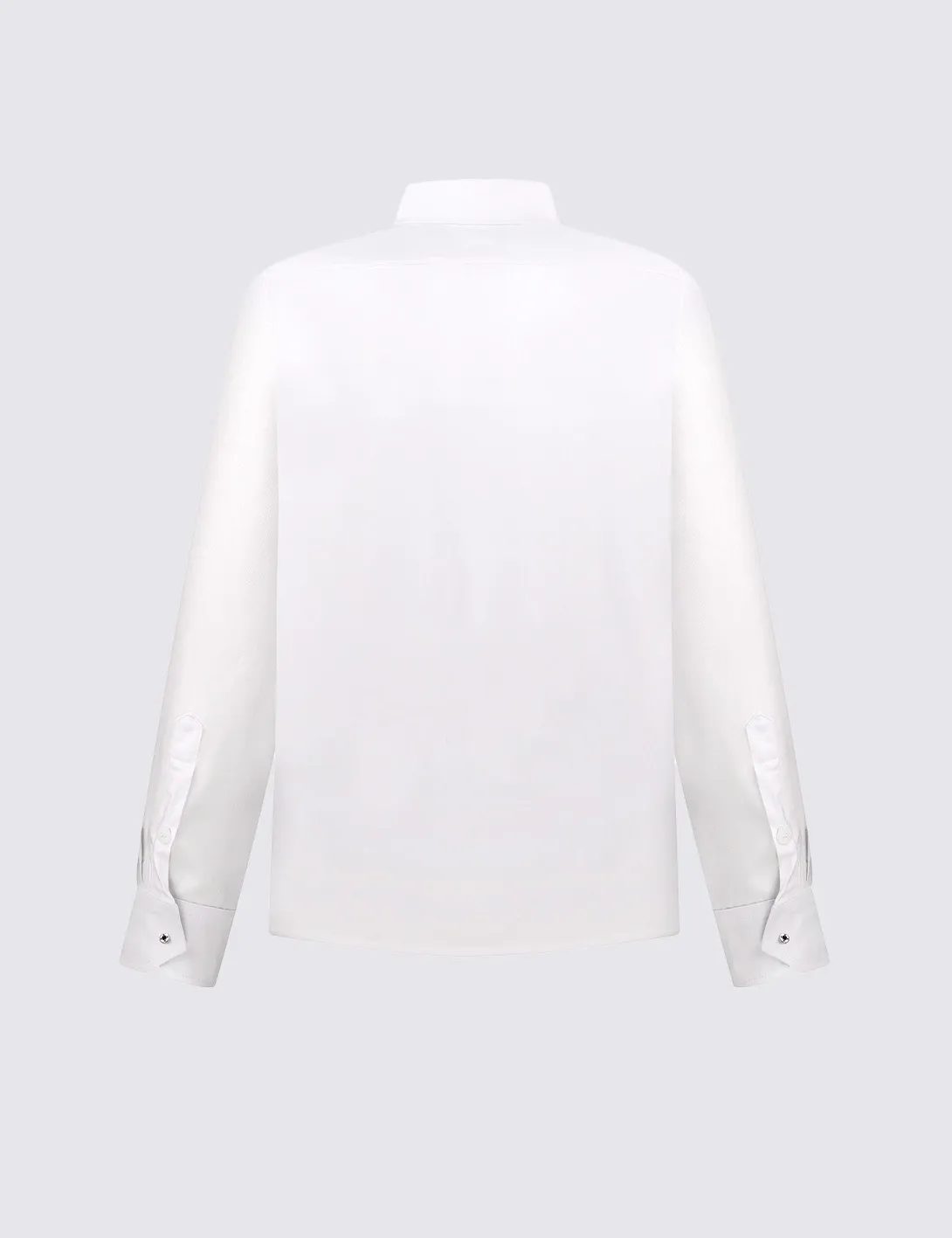 Men's shirt with «Power of Words» print, white - 6