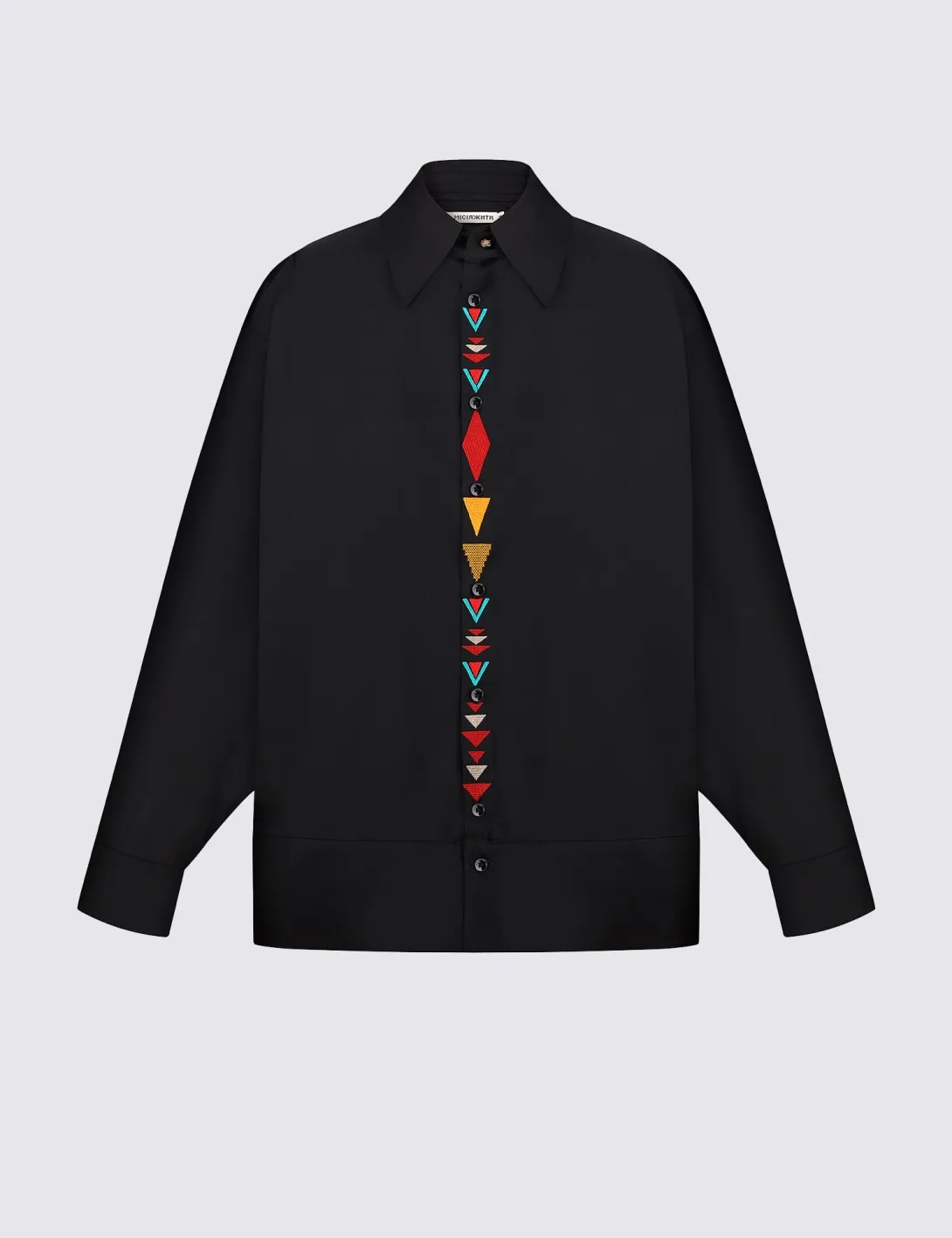 Women's shirt with «Style of Traditions» embroidery, black - 3