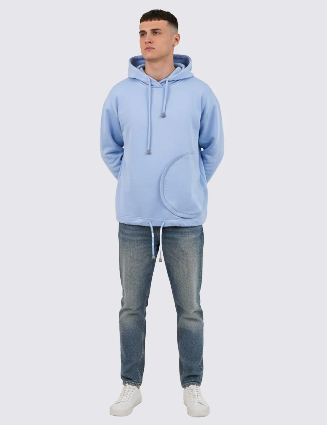 Hoodie «Mission to Live», unisex, light blue - 4