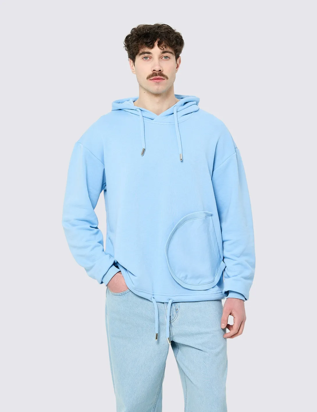 Hoodie «Mission to Live», unisex, light blue - 3