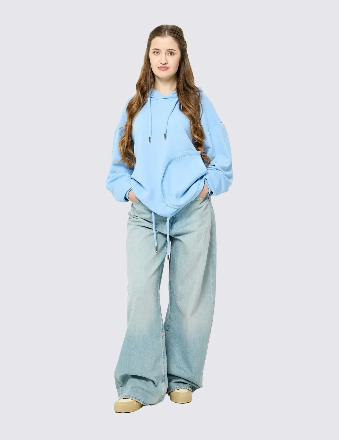 Hoodie «Mission to Live», unisex, light blue - 2