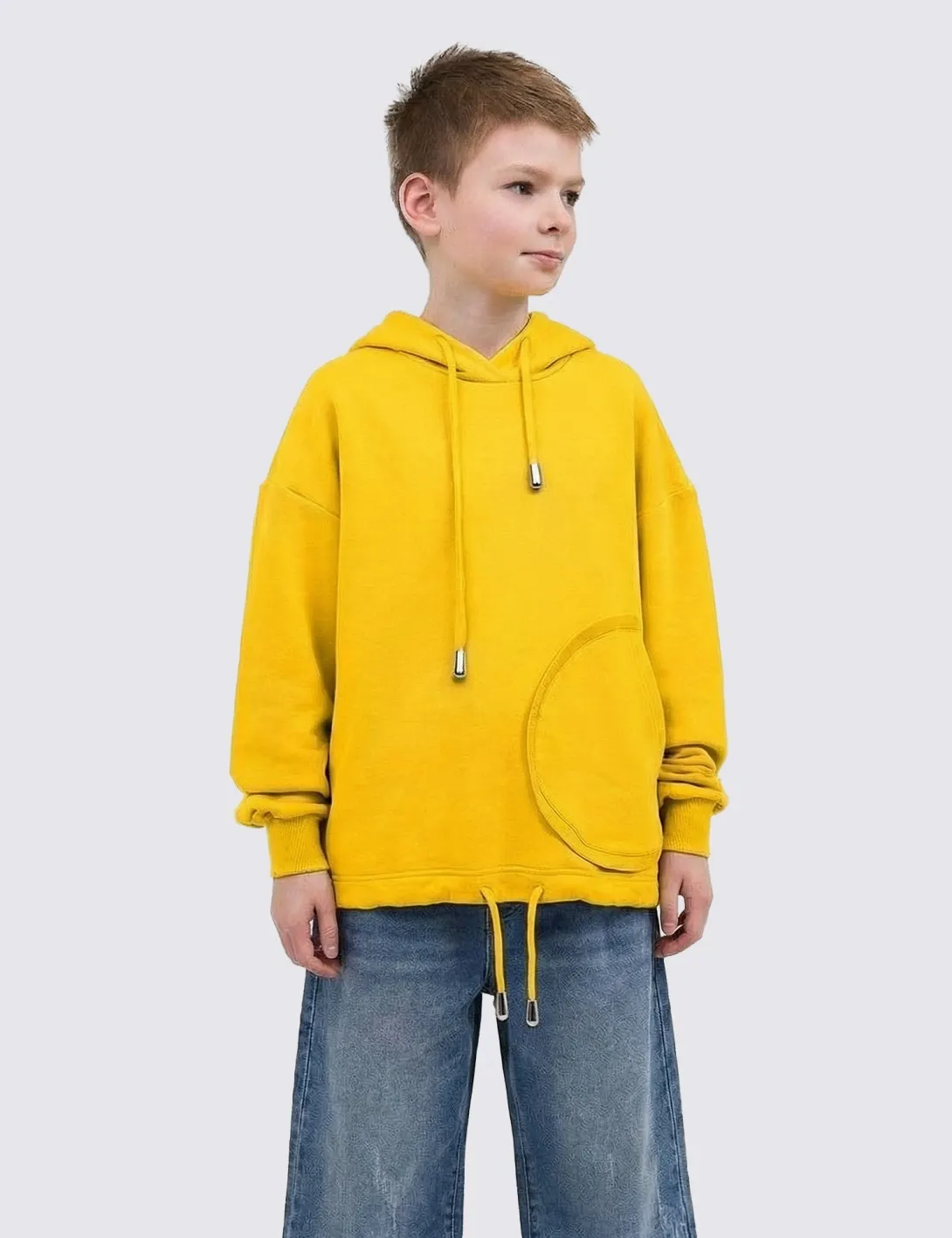 Children's hoodie «Mission to Live», yellow - 2