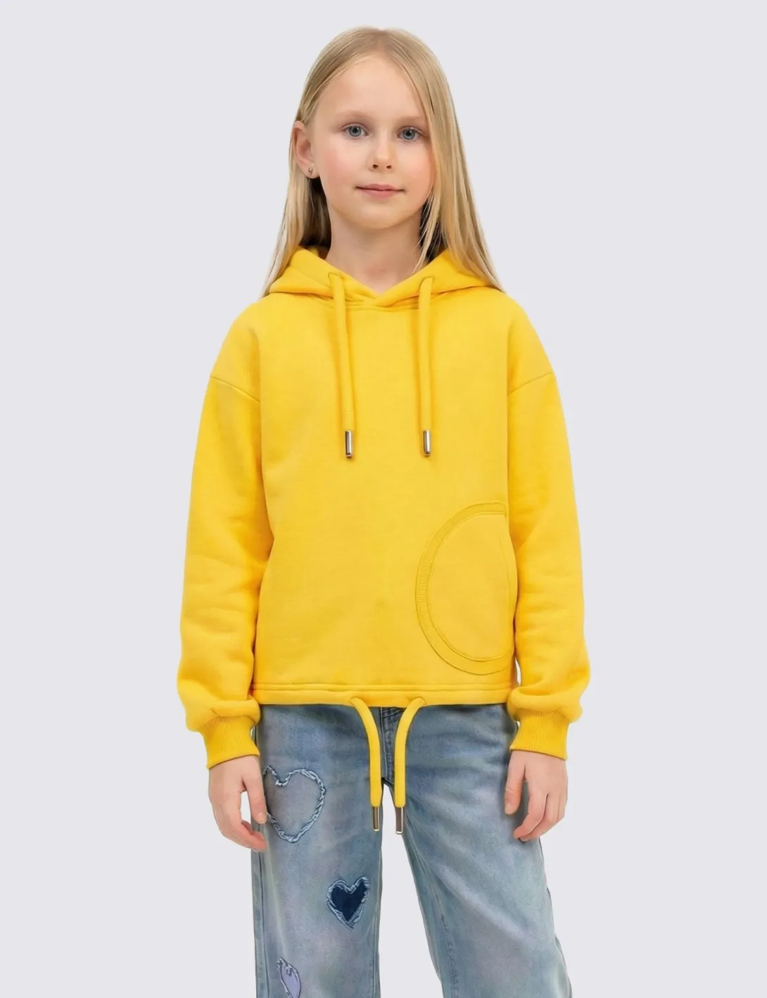 Children's hoodie «Mission to Live», yellow